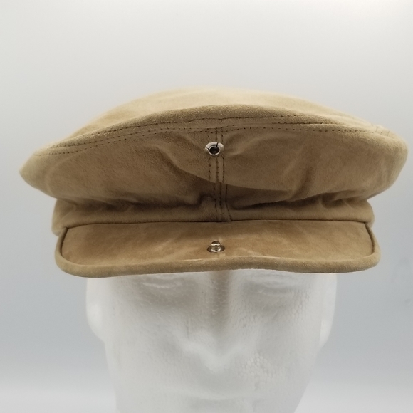 Eddie bauer suede newsboy cap in tan - Picture 5 of 10